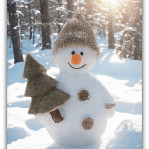 Świeca Dekoracyjna Bałwanek